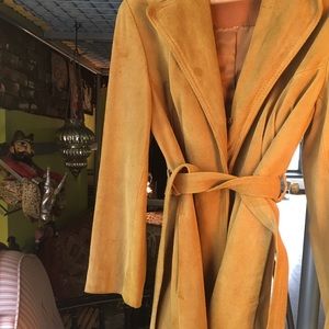 Yellow suede jacket
